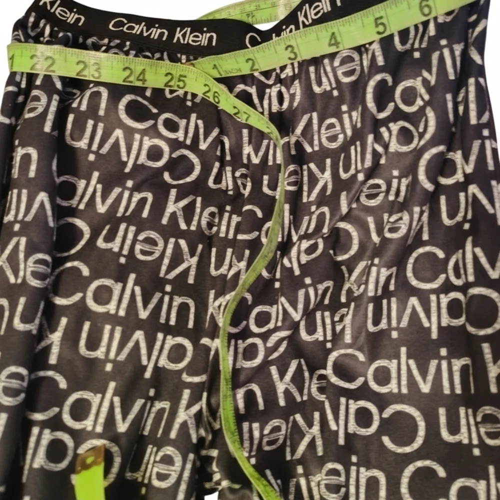 Calvin Klein Black Pajama Pants with Multicolor Logo